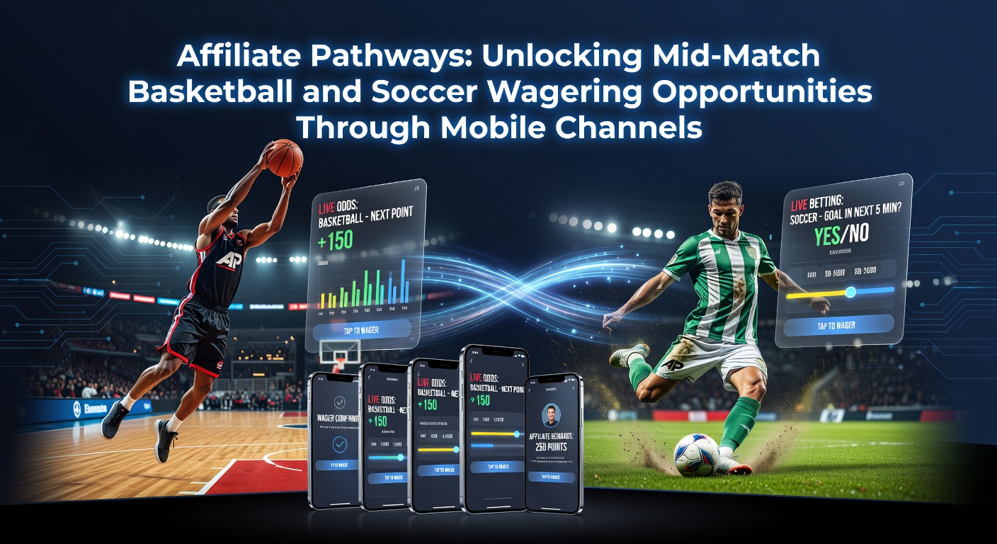 Mobile device displaying live basketball and soccer betting options during an active match