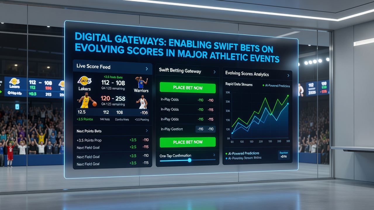 Smartphone screen showing live score updates and in-play betting controls during an ongoing soccer match