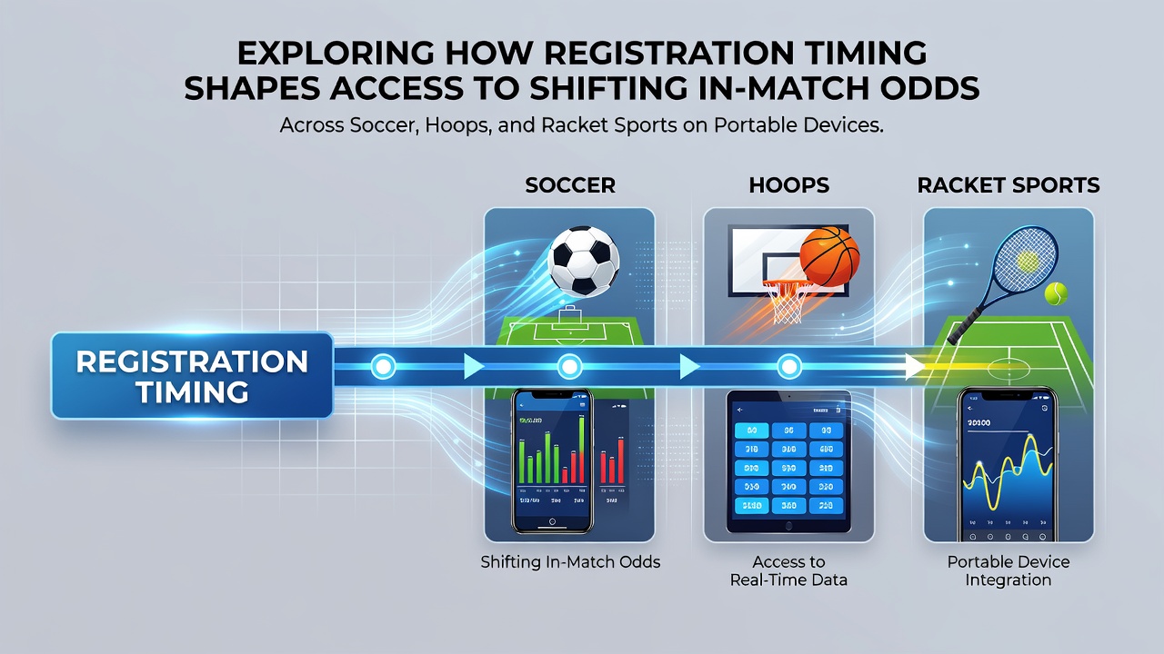 Mobile device screen displaying live soccer match odds during registration process