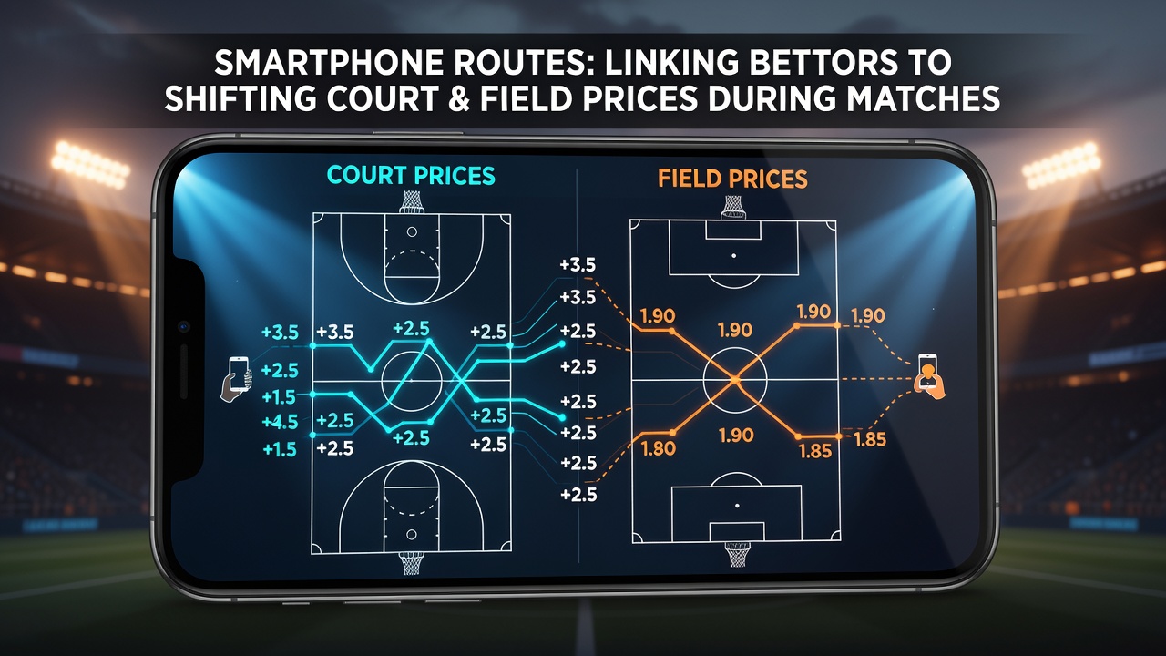 Smartphone screen showing real-time tennis and soccer betting odds updates during live matches